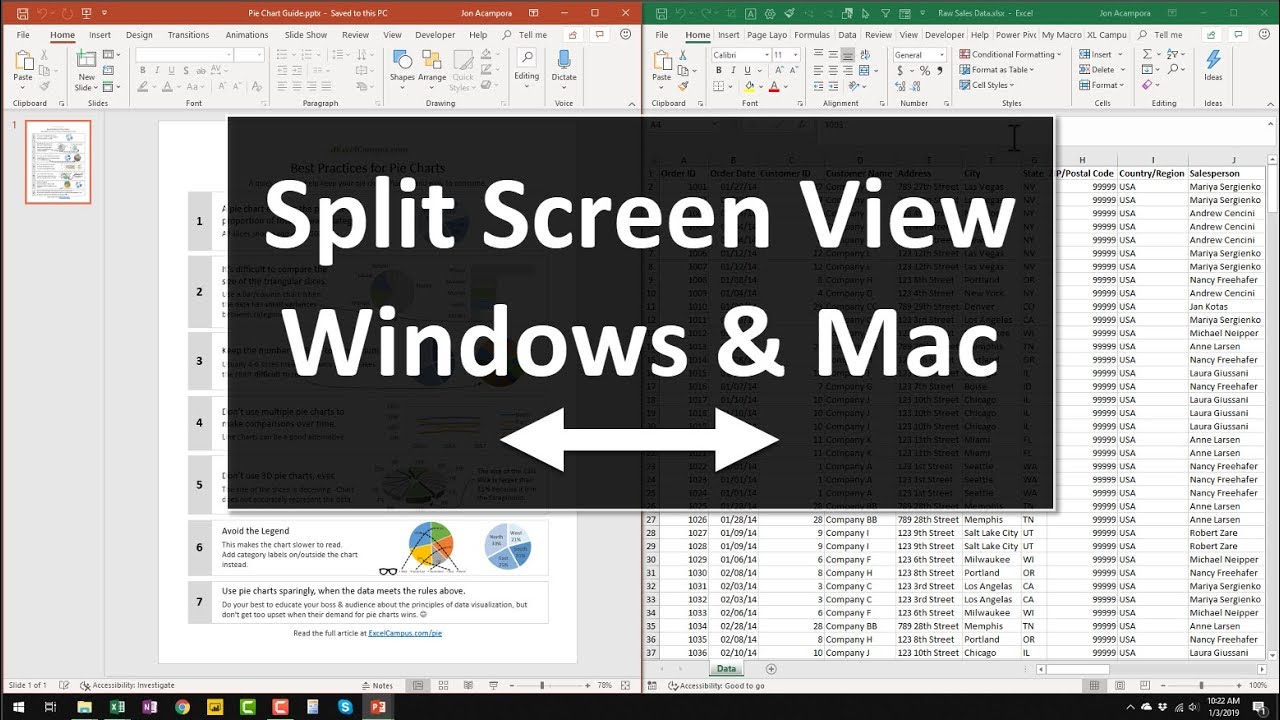 differnce in widtch in excel for mac and windowa